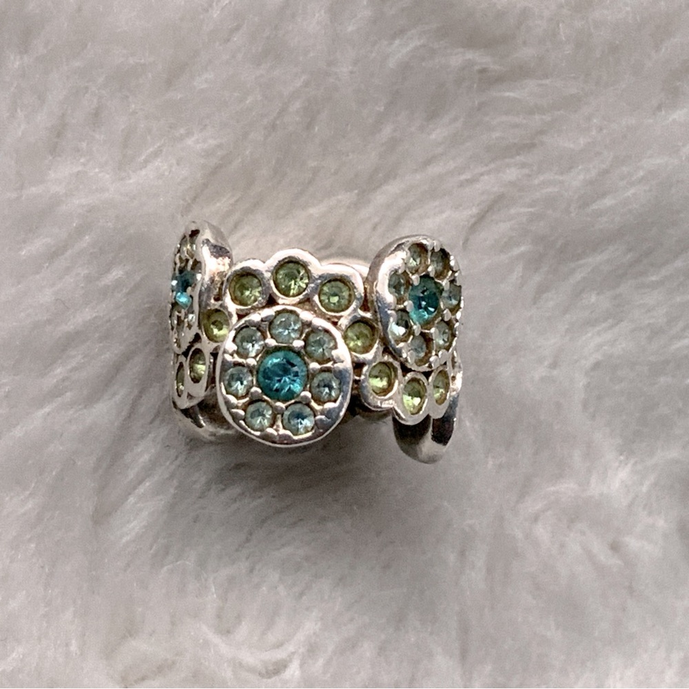 Chamilia Sterling & Swarovski Green Daisy Bouquet Charm
